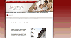 Desktop Screenshot of barckmann-immobilien.de