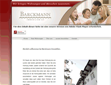 Tablet Screenshot of barckmann-immobilien.de